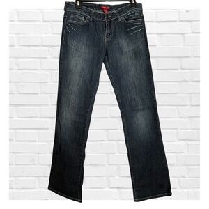 Twenty 21 Size 9 Y2K Low Rise Dark Blue Denim Bootcut Jeans Streetwear Skater Jr